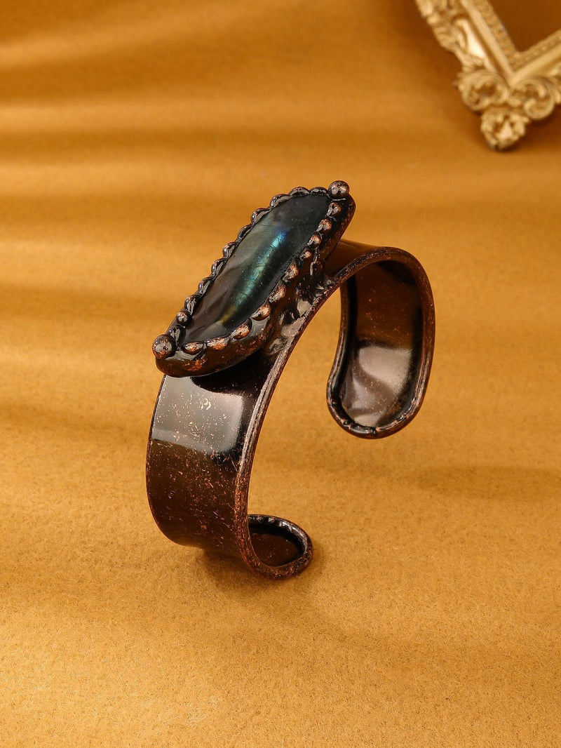 Vintage Labradorite Cuff Bracelet