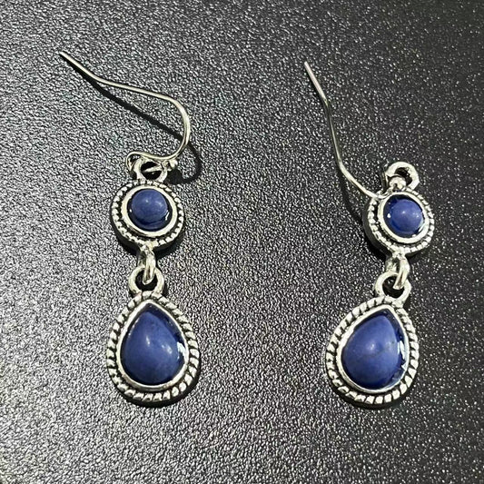 Vintage Lapis Earrings