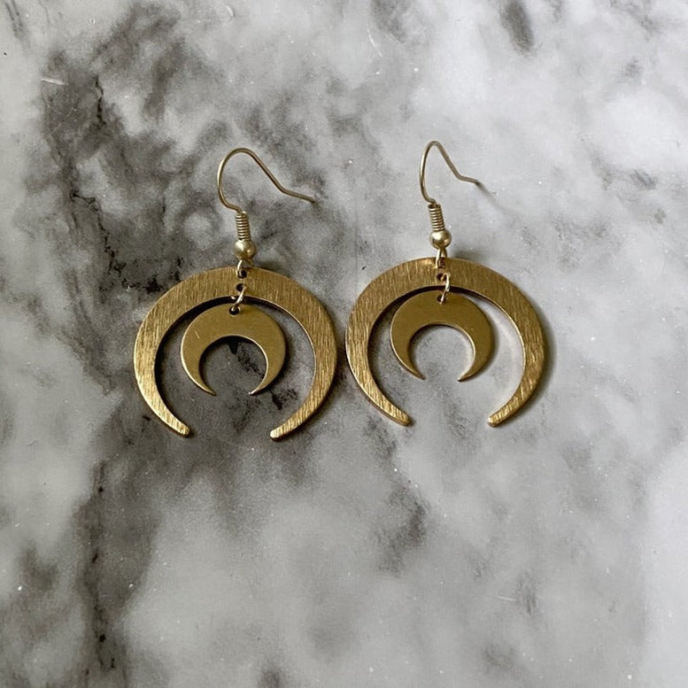 Vintage Moon Earrings
