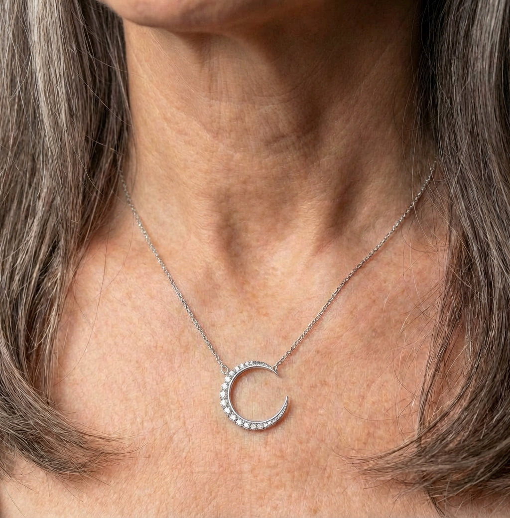 Moon Silver Necklace