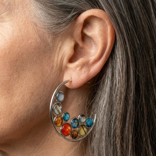 Multicolor Stone Earrings