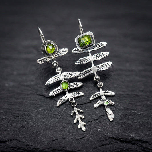 Vintage Nature Earrings In Silver