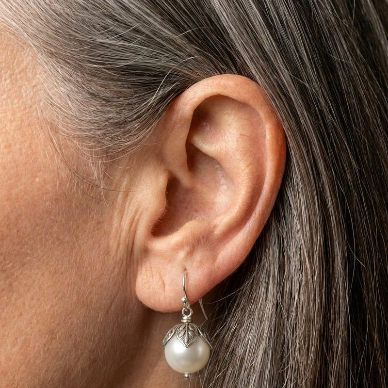 Pearl Flower Earrings