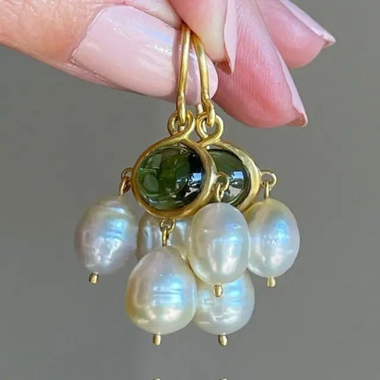 Vintage Pearl Green Stone