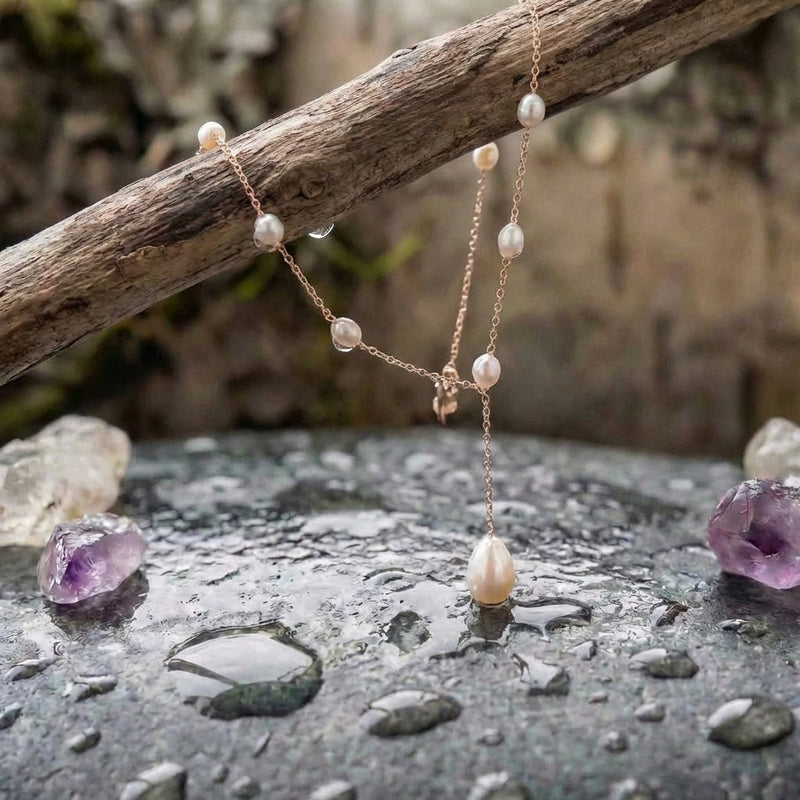 Vintage Pendant Pearls Necklace