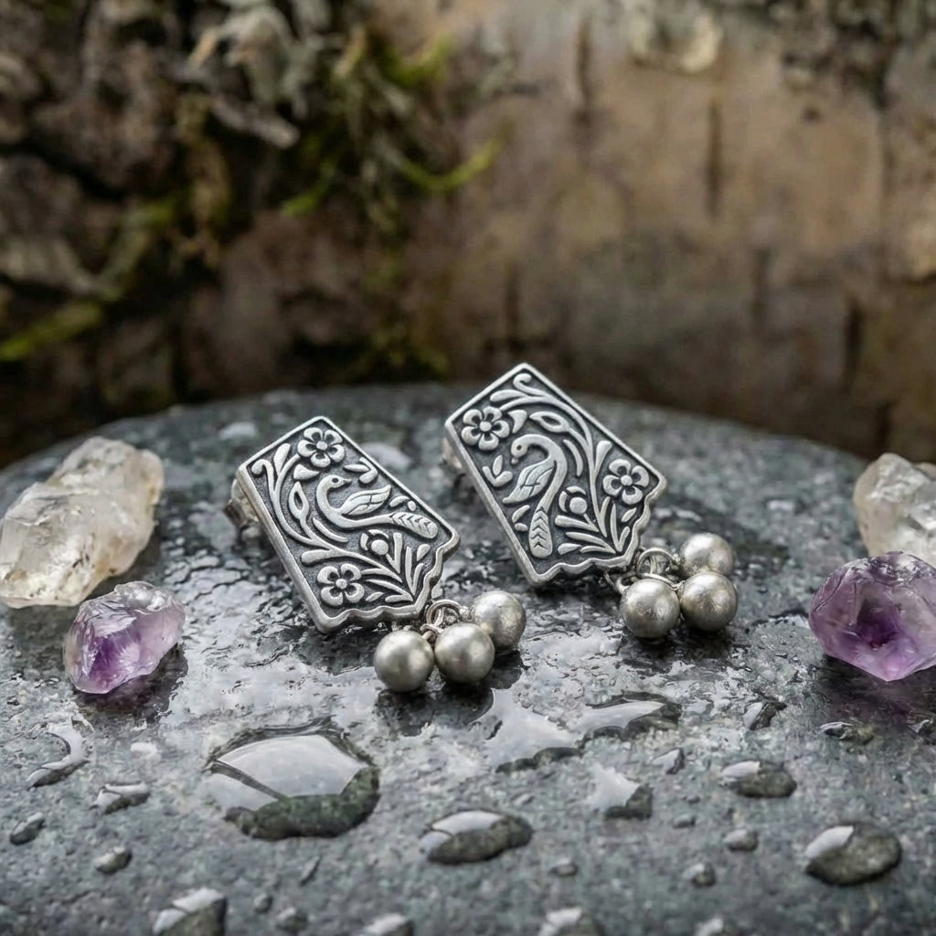 Vintage Phoenix Pearl Earrings