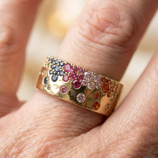 Rainbow Gemstone Ring