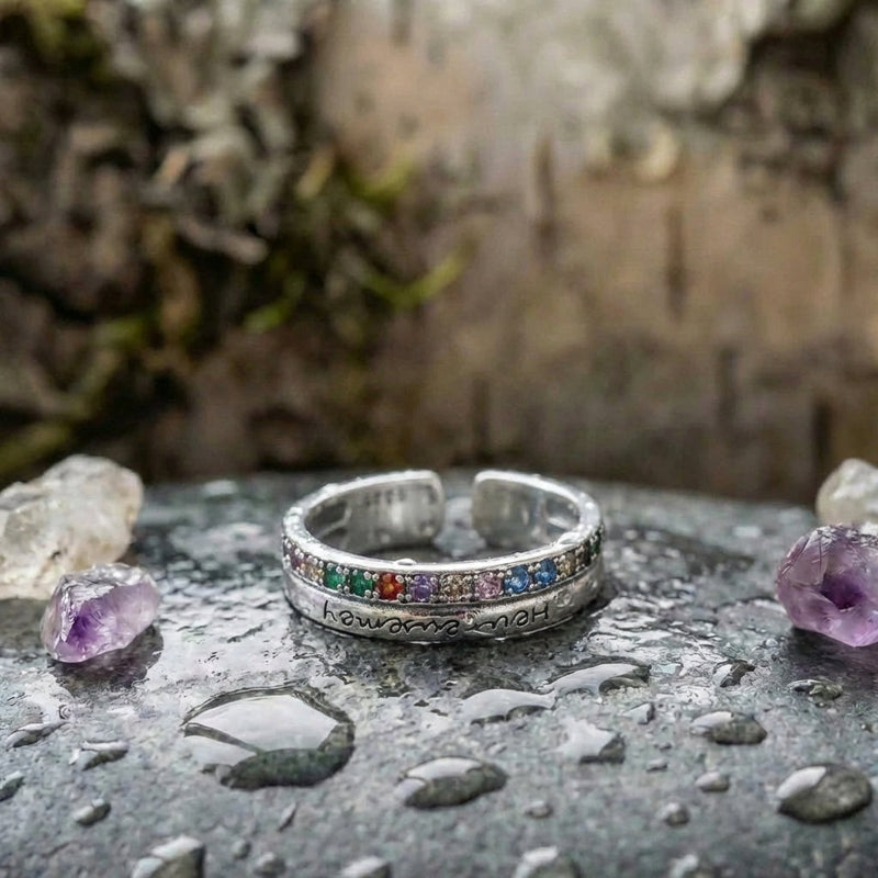 Vintage Rainbow Zircon Ring