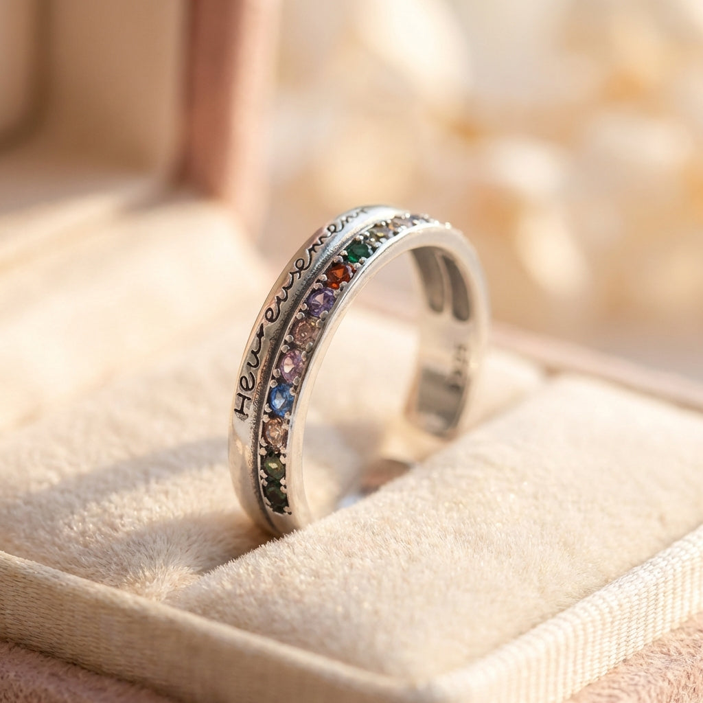 Vintage Rainbow Zircon Ring
