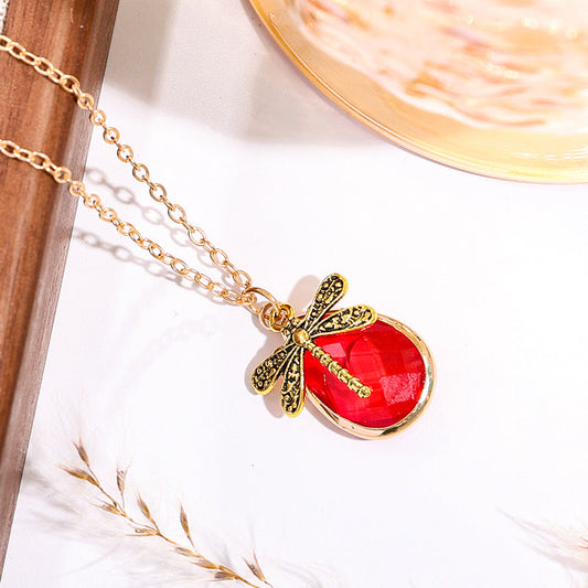 Vintage Red Ladybug Necklace