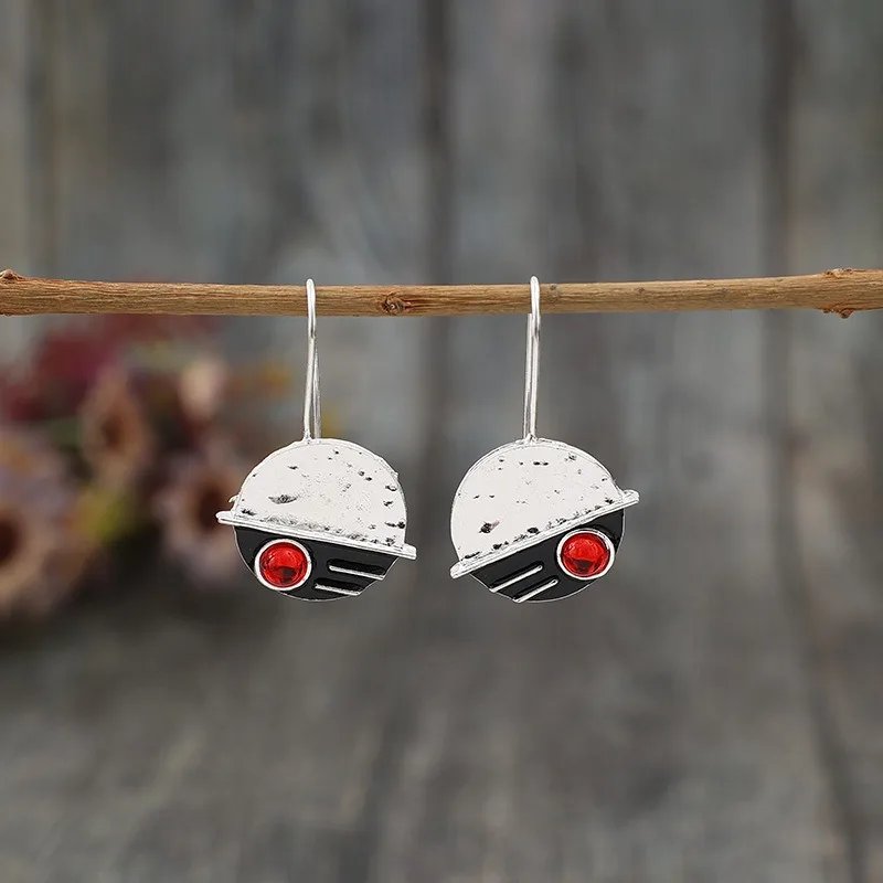 Vintage Red Stone Earrings