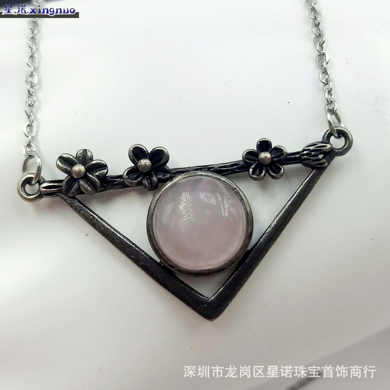 Vintage Rose Quartz Necklace