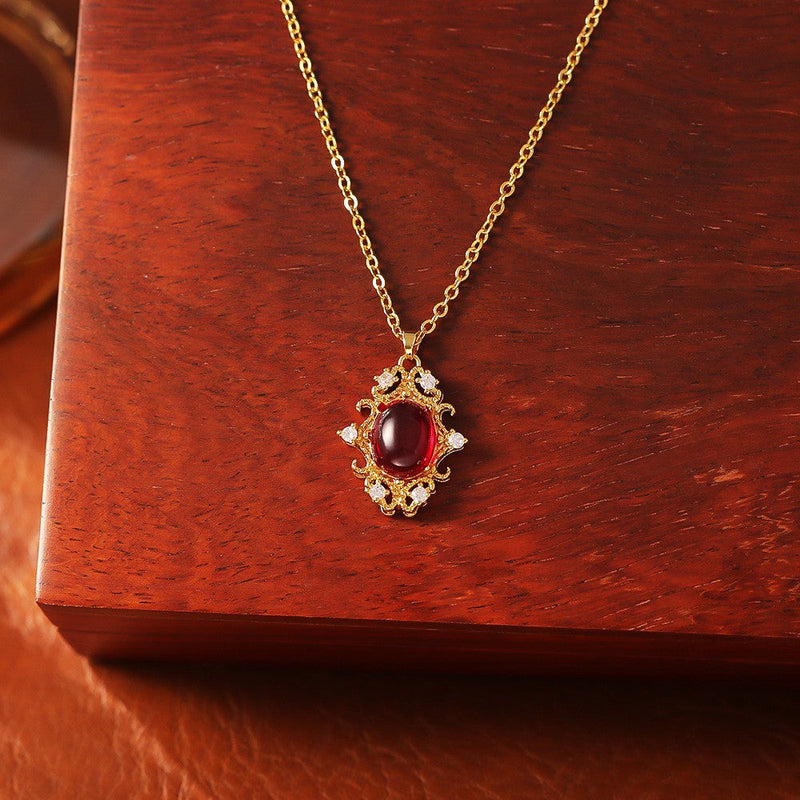 Vintage Ruby Necklace