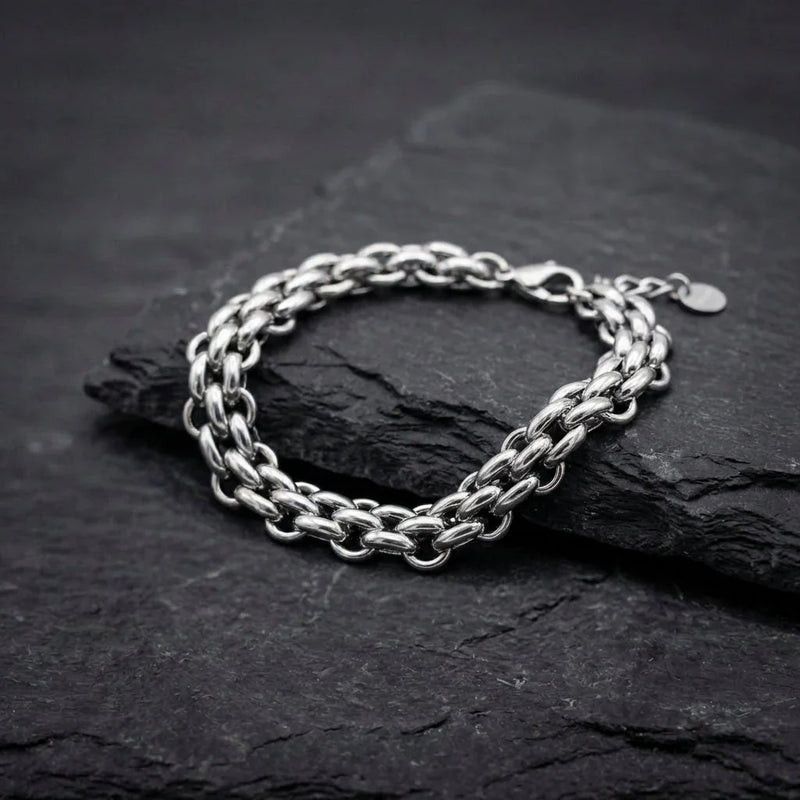 Vintage Silver Chain Bracelet