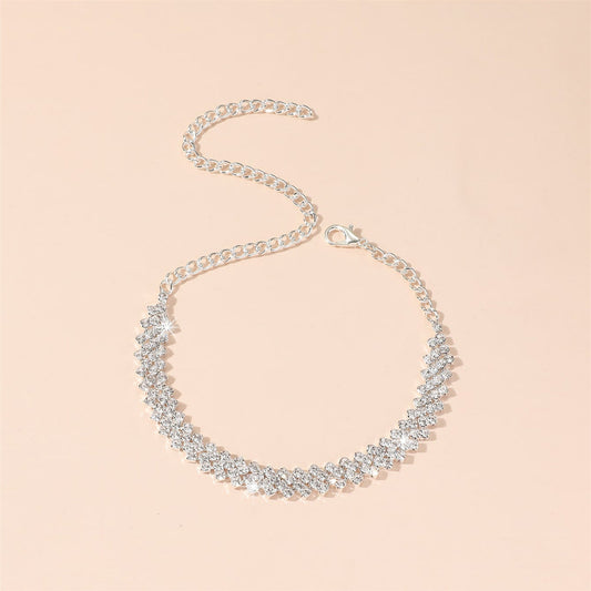 Vintage Silver Double Row Leaf