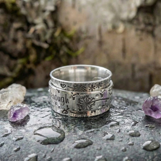 Vintage Silver Engraved Ring