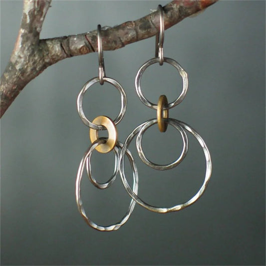 Vintage Silver Loop Earrings