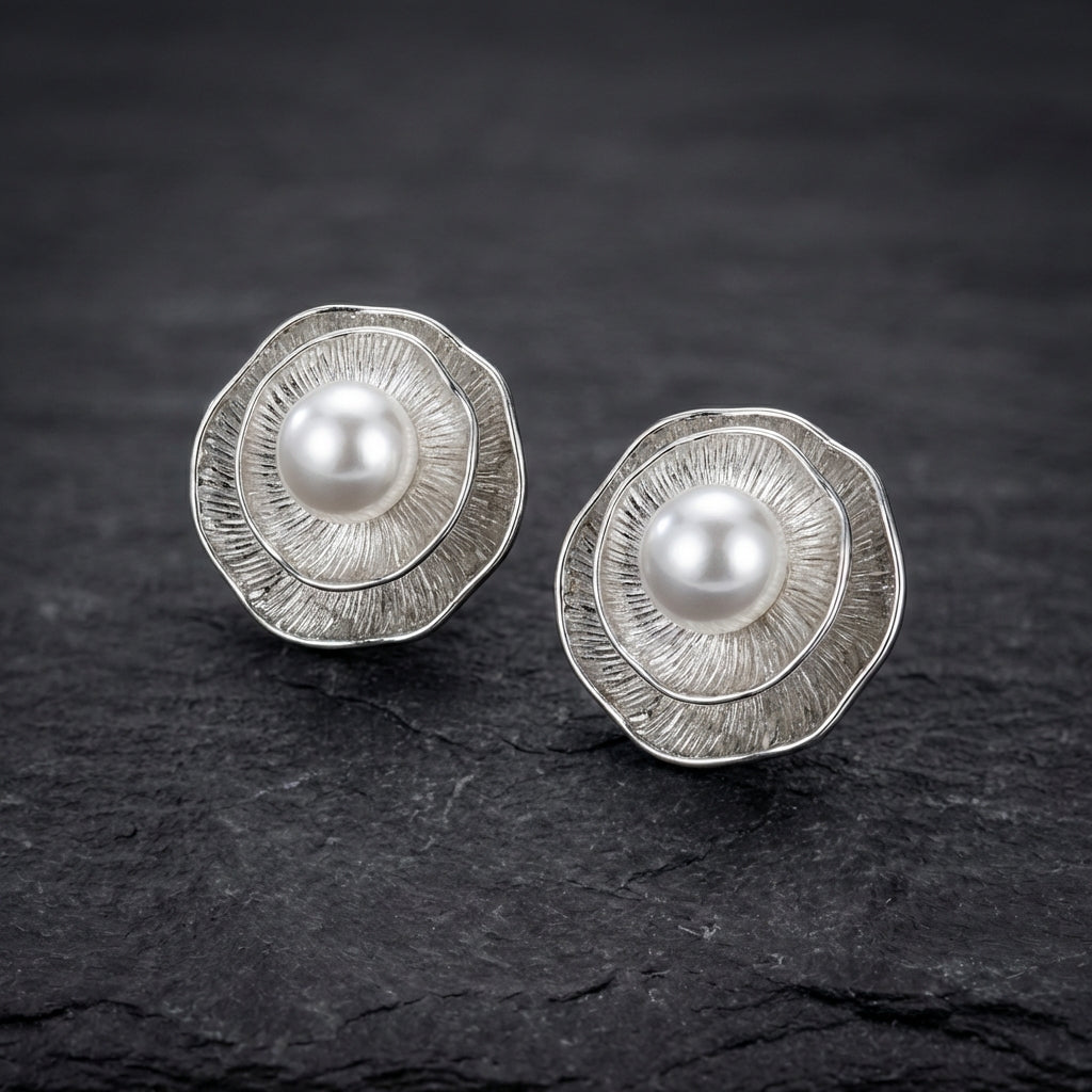 Vintage Handmade Silver Earring