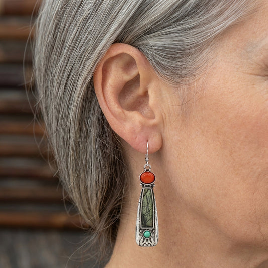 Stone Dangle Earrings