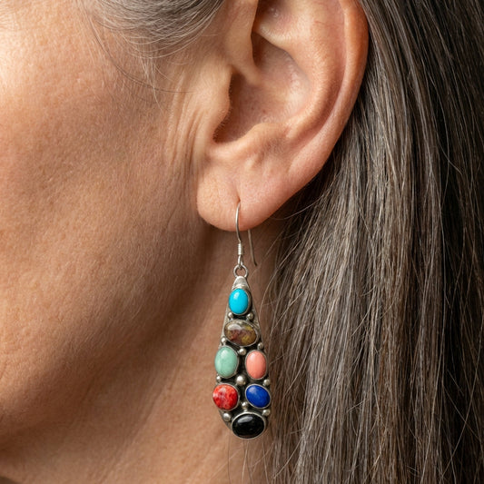 Stone Dangle Earrings