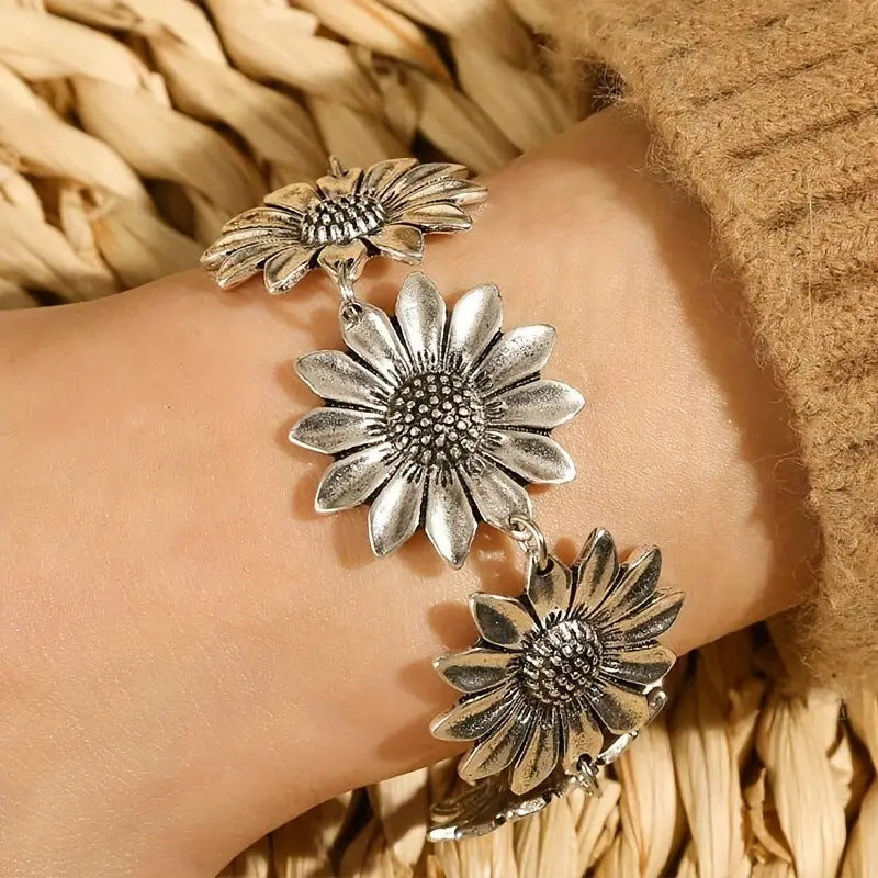 Vintage Sunflower Bracelet