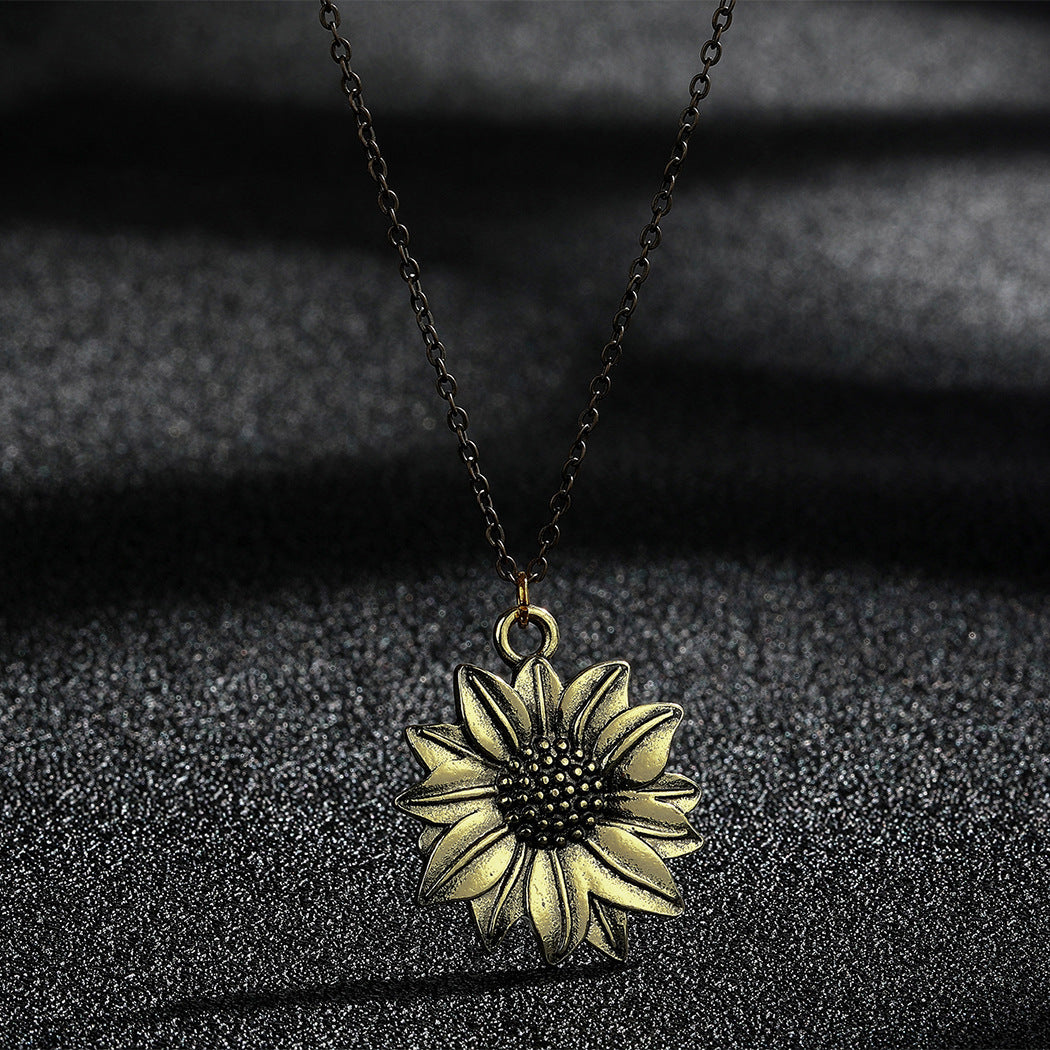 Vintage Sunflower Necklace
