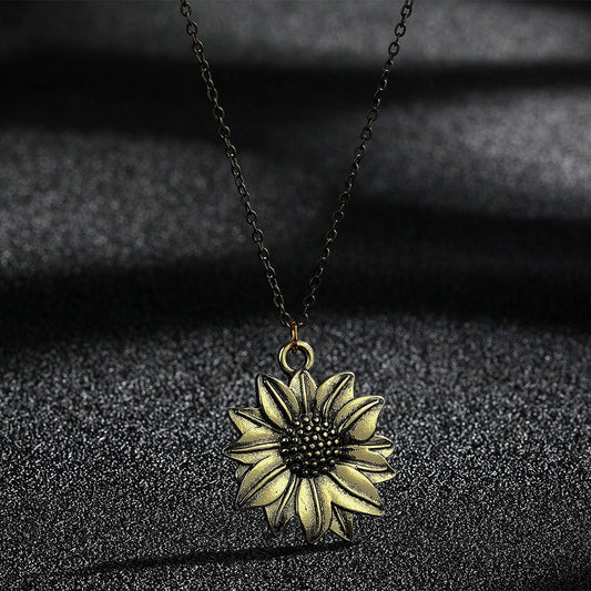 Vintage Sunflower Necklace