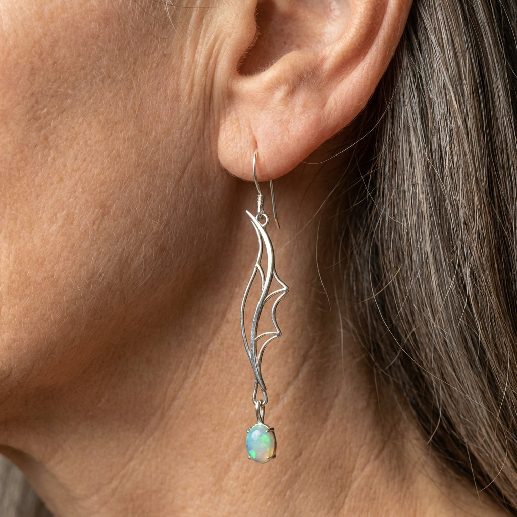 Wing Opal Earrings