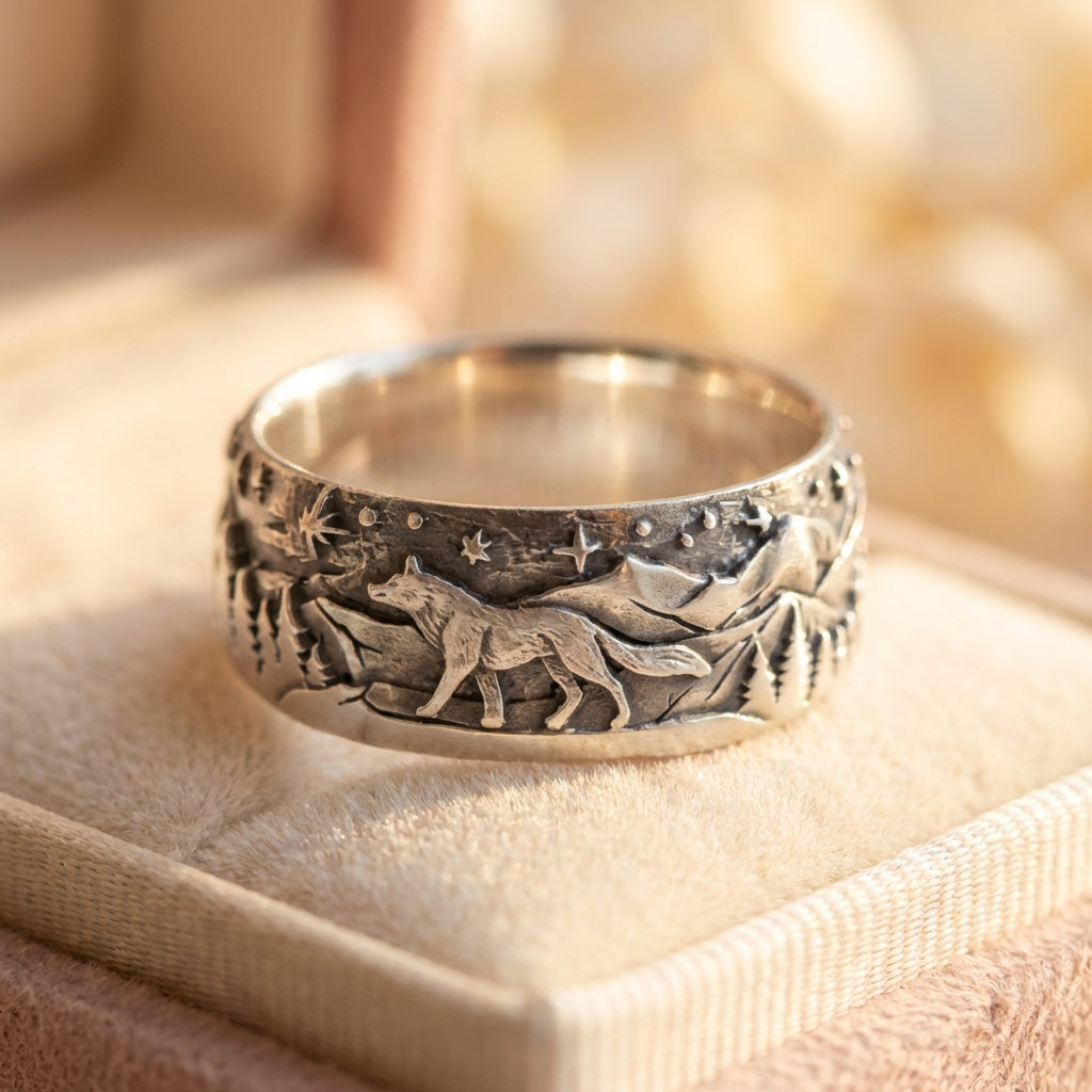 Vintage Wolf Ring