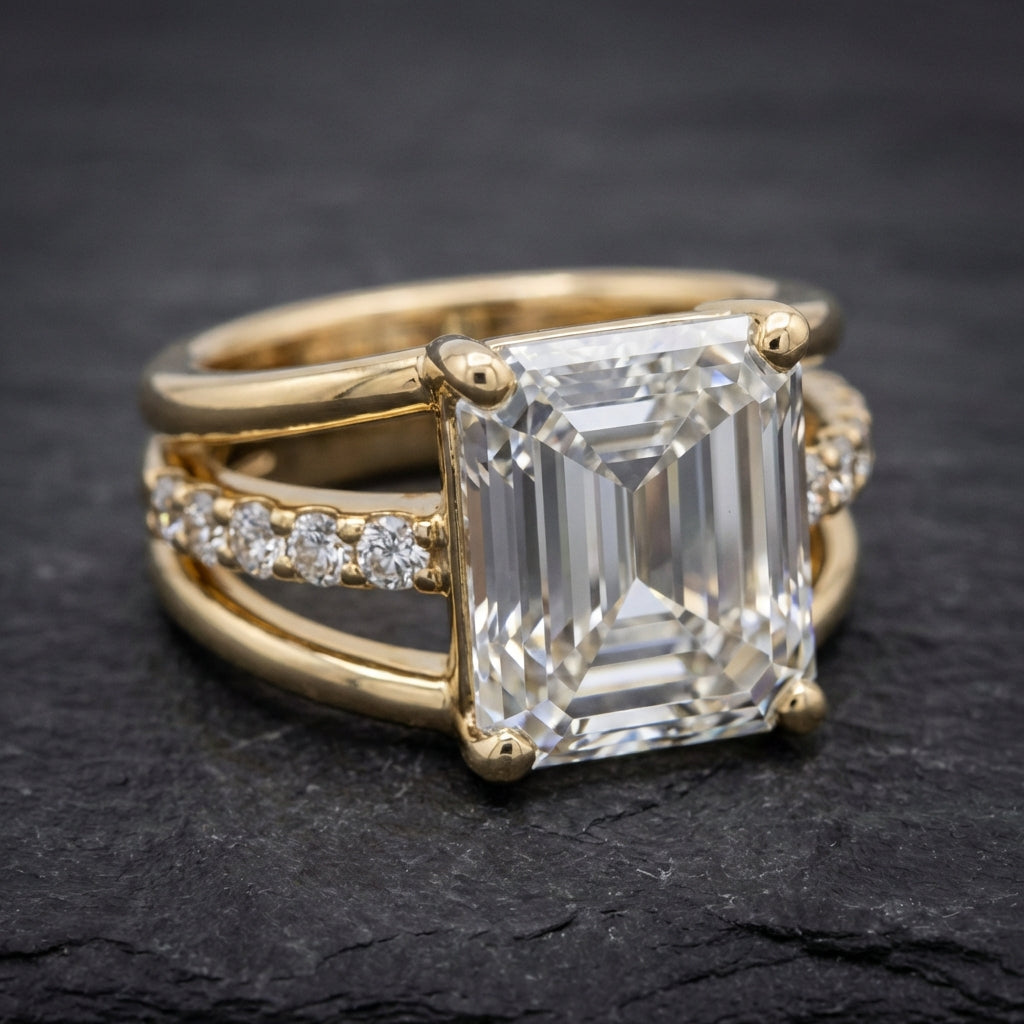 Vintage Zirconia Gold Layered Ring