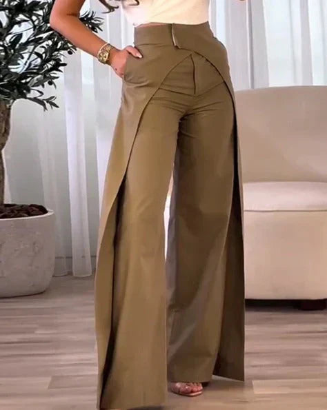 CD | Pantaloni eleganți cu talie înaltă pentru femei