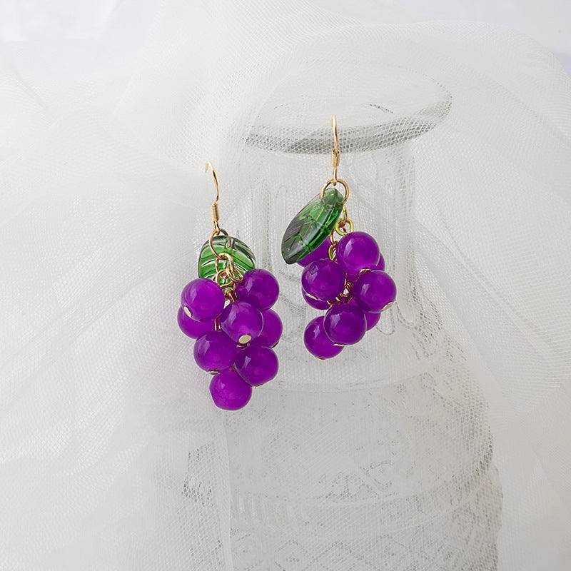 Whimsical Grape Earrings