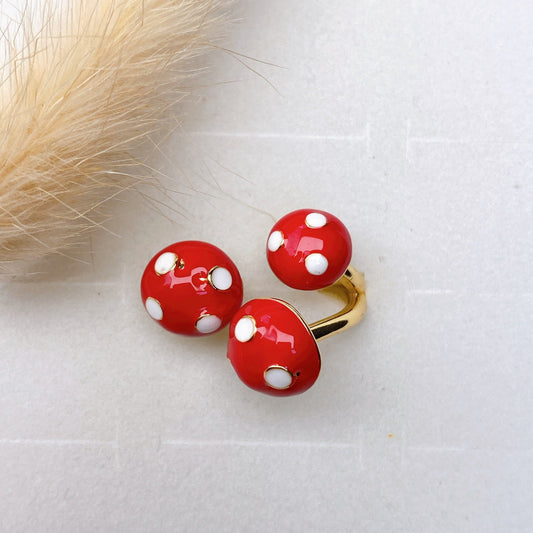 Whimsical Mushroom Ring