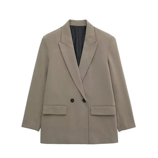 CD | Blazer elegant cu mânecă lungă, cu un design structurat