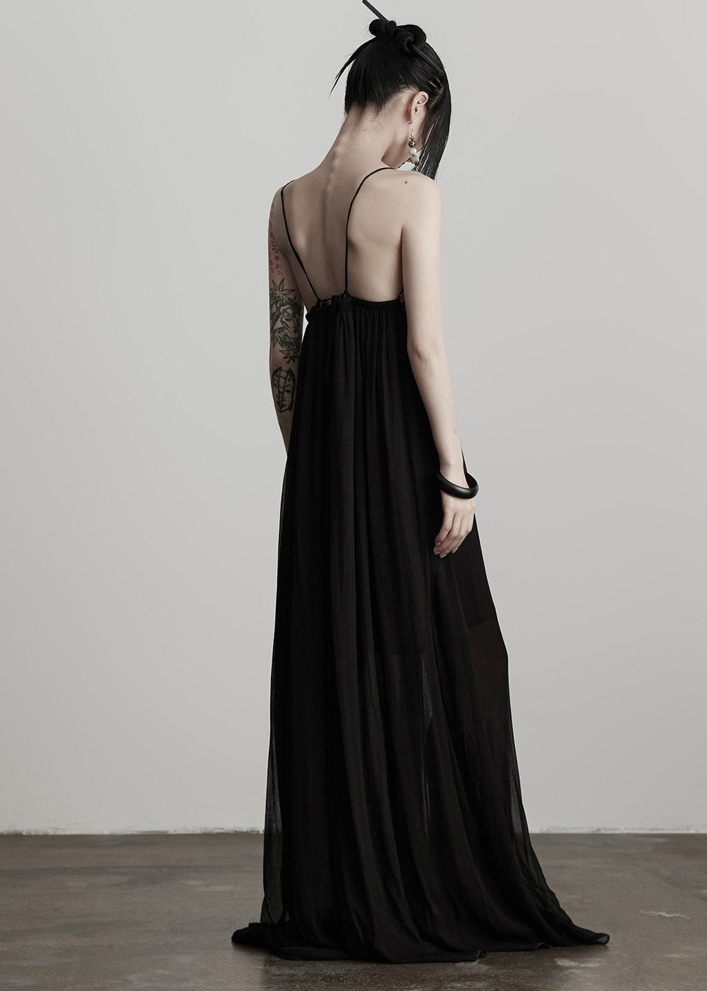 Black Tunic Patchwork Lace Cami Dress Summer