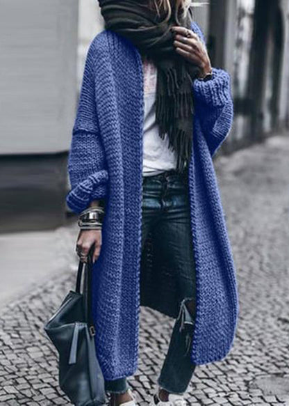 Dark Grey Long Knit Cardigan Fall