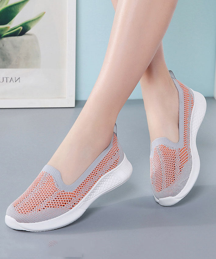 Pink Flat Feet Shoes Comfortable Breathable Mesh