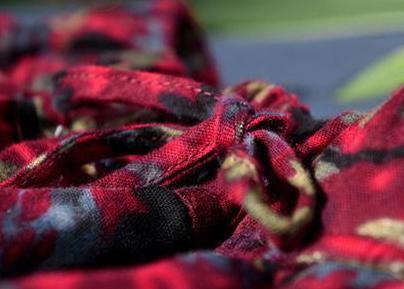 Velour Red Skirt Maxi Length