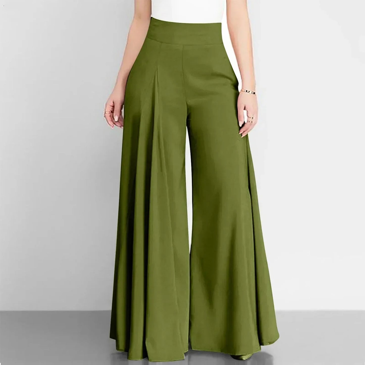 CD | Pantaloni eleganți cu talie înaltă