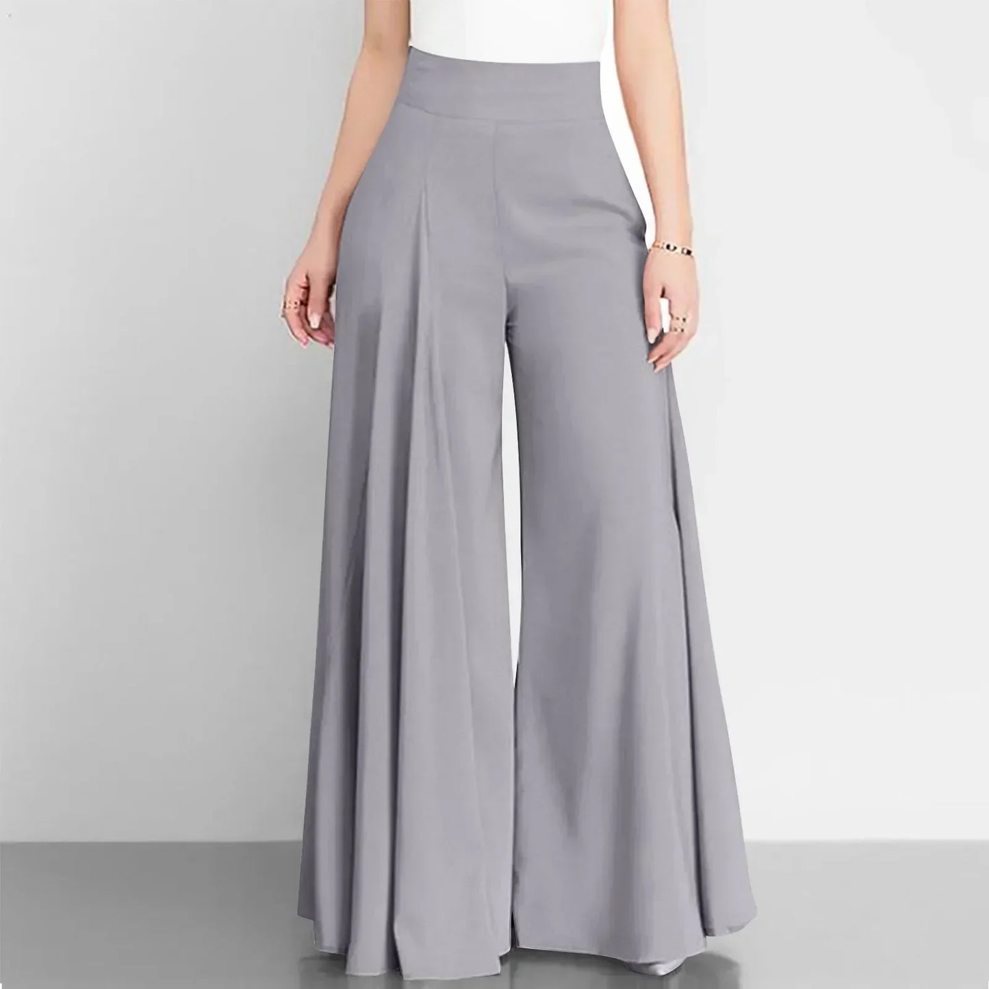 CD | Pantaloni eleganți cu talie înaltă