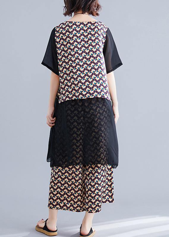 Clothing Covering the Belly Nude Wide-leg Pants Two-piece Suit for Fat