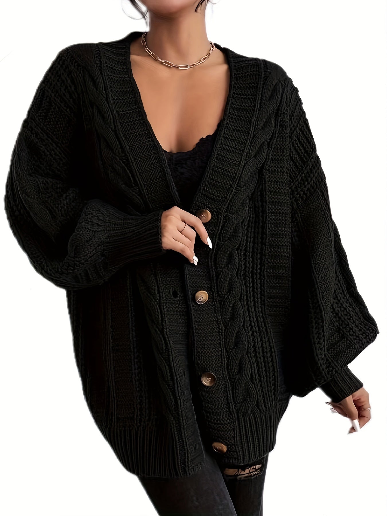 CD | Cardigan de iarnă relaxat și elegant
