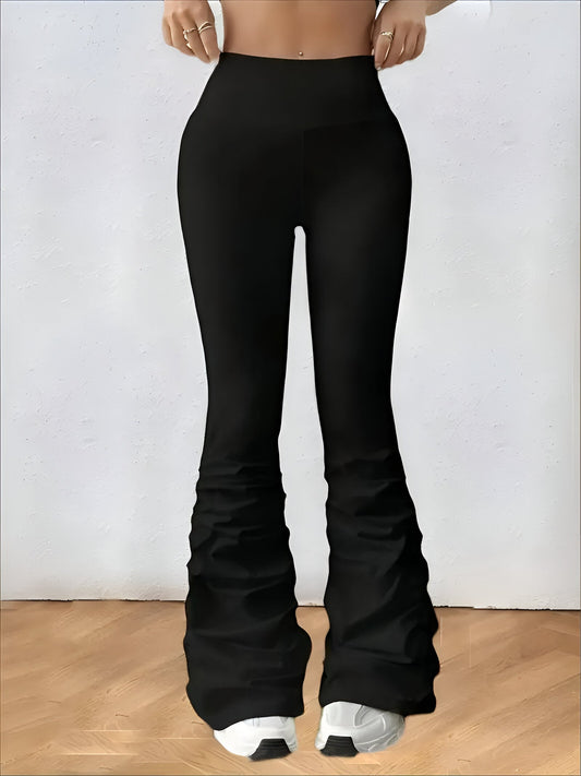 CD | Pantaloni evazați trendy cu talie înaltă pentru un stil fără efort