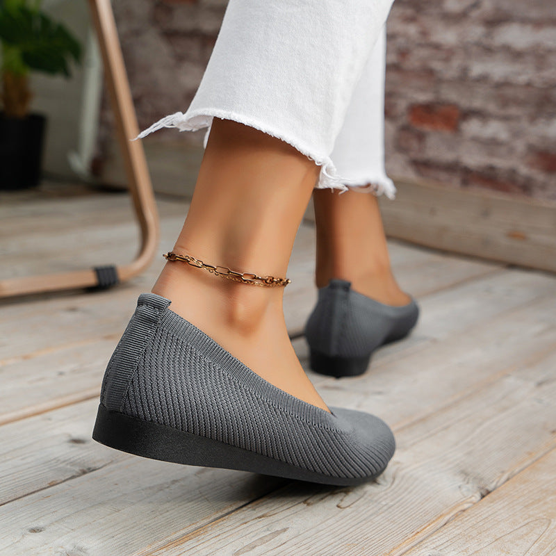 CD | Cap rotund Femei Flats