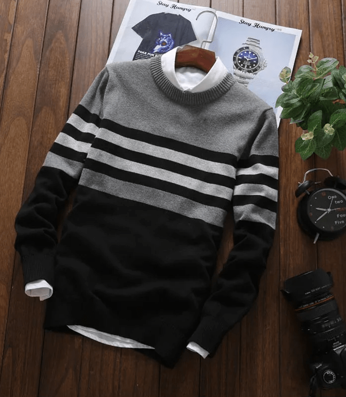 CD | Pulover casual din lână pentru bărbați