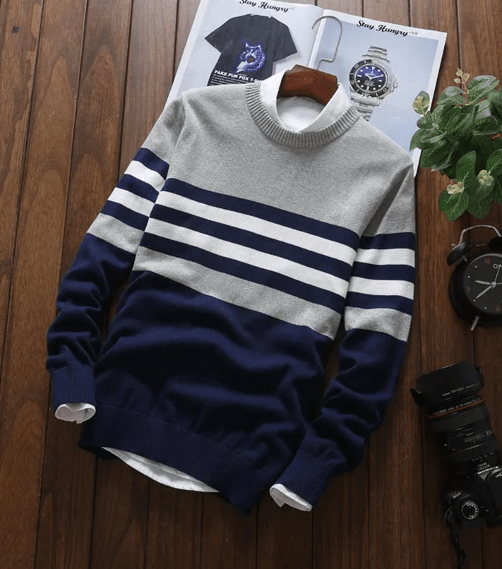 CD | Pulover casual din lână pentru bărbați