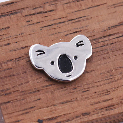 Koala Bear Stud Earrings In Sterling Silver
