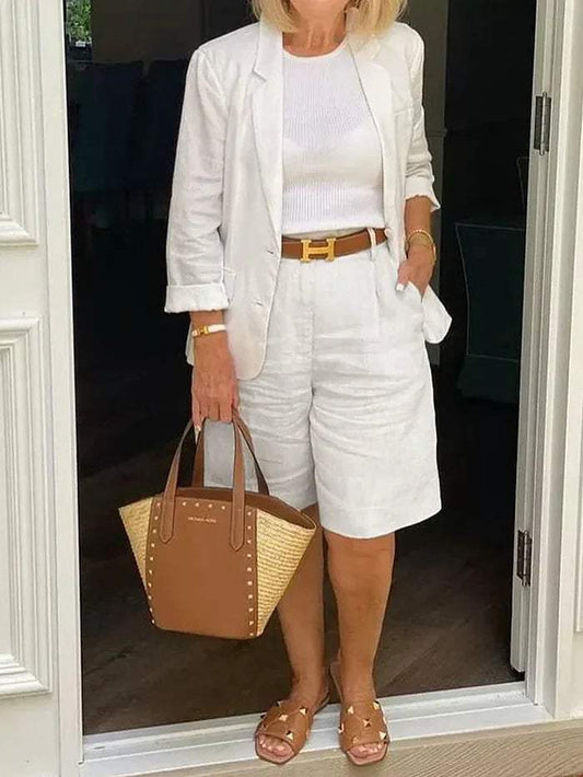 CD | Blazer elegant și pantaloni scurți - Elegant - Ideal pentru zilele calde