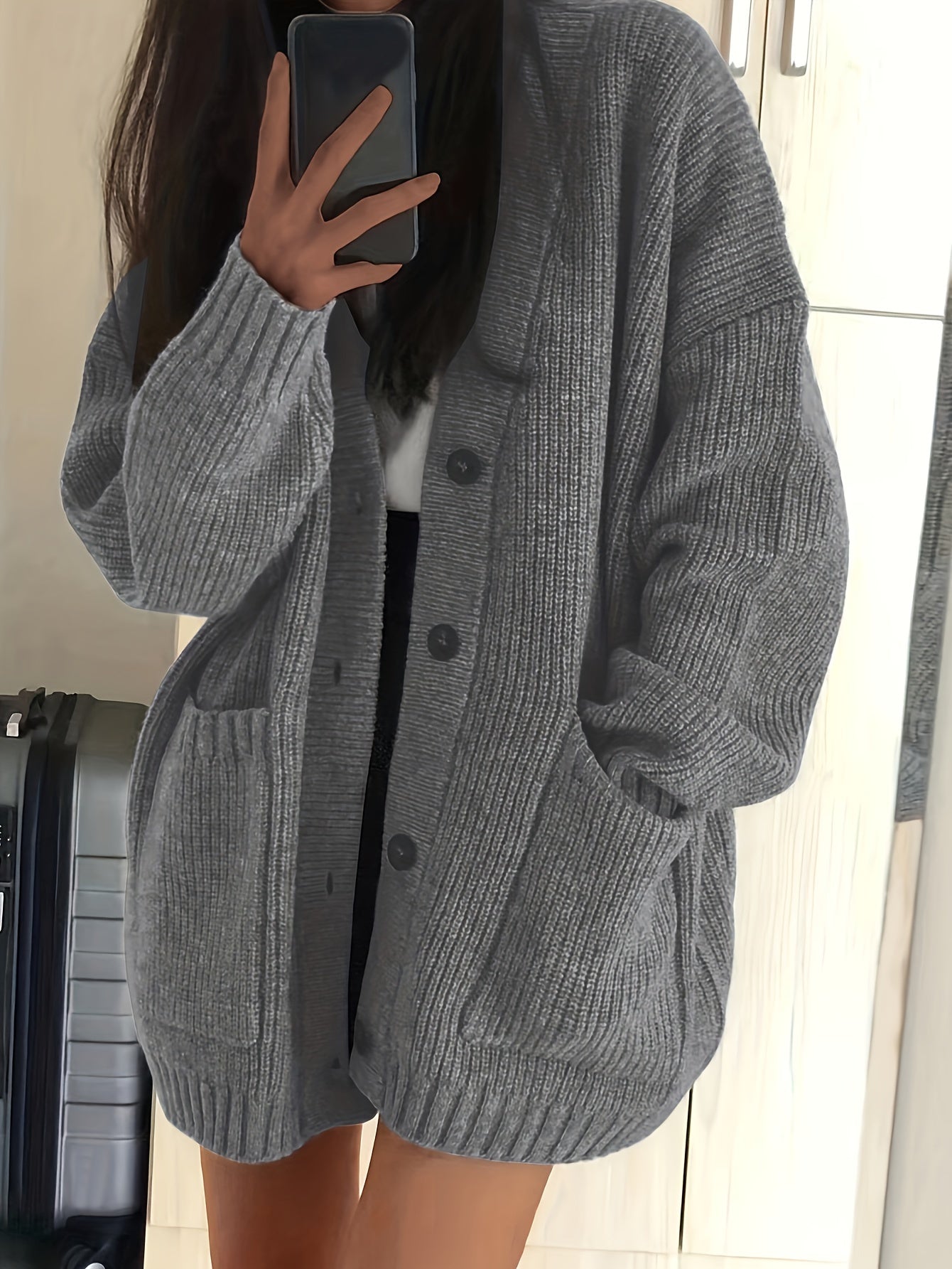 CD | Cardigan de iarnă relaxat și elegant