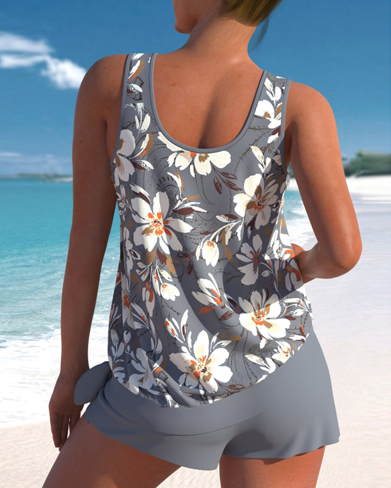 CD | Tankini cu imprimeu floral